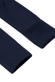 thumbnail: Noppies baby baby longsleeve Neisse met logo donkerblauw