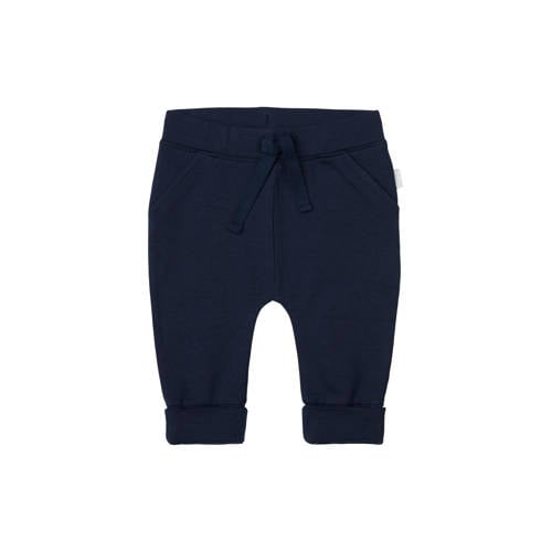 Noppies baby baby regular fit broek Naupl donkerblauw Jongens Stretchkatoen - maat 74 afbeelding