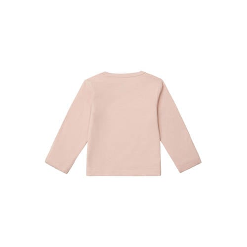 Noppies baby longsleeve Neisse met katoen lichtroze Effen 56
