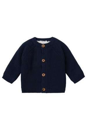 baby vest Nevers van katoen donkerblauw