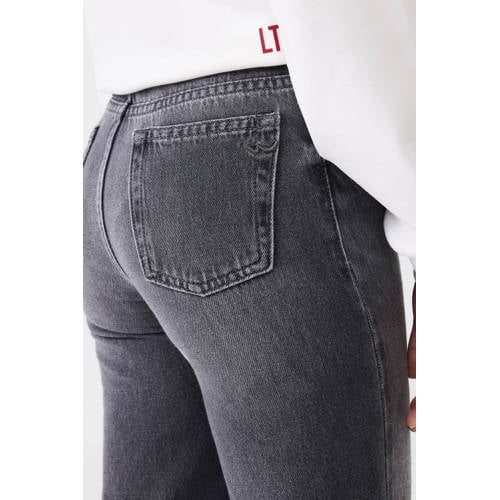 LTB wide leg jeans OLIANA G elia safe wash Grijs Meisjes Denim Effen 116