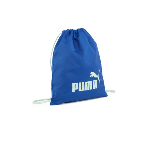 Puma sporttas Phase Small kobaltblauw/wit Logo | Sporttas van Puma