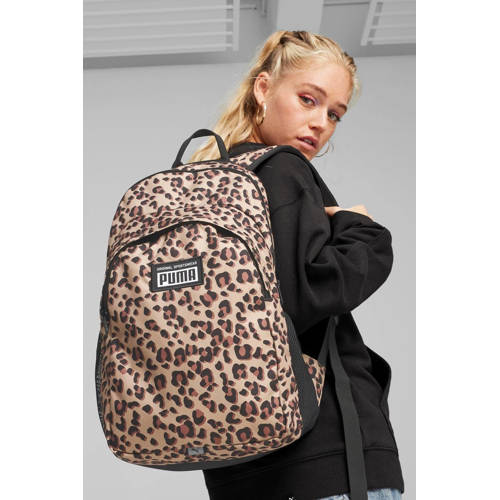 Puma rugzak camel zwart Bruin Dames Polyester Dierenprint