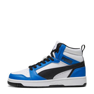 Rebound V6 Mid sneakers wit/zwart/kobaltblauw