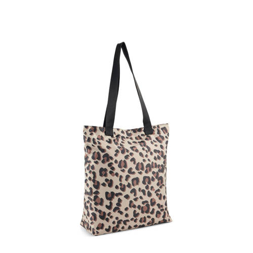 Puma shopper ecru camel zwart Tas Dames Polyester Dierenprint