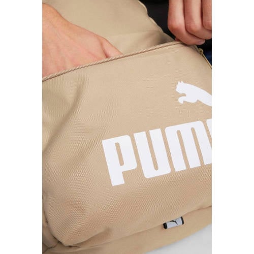 Puma rugzak Phase camel wit Bruin Jongens Meisjes Polyester Logo