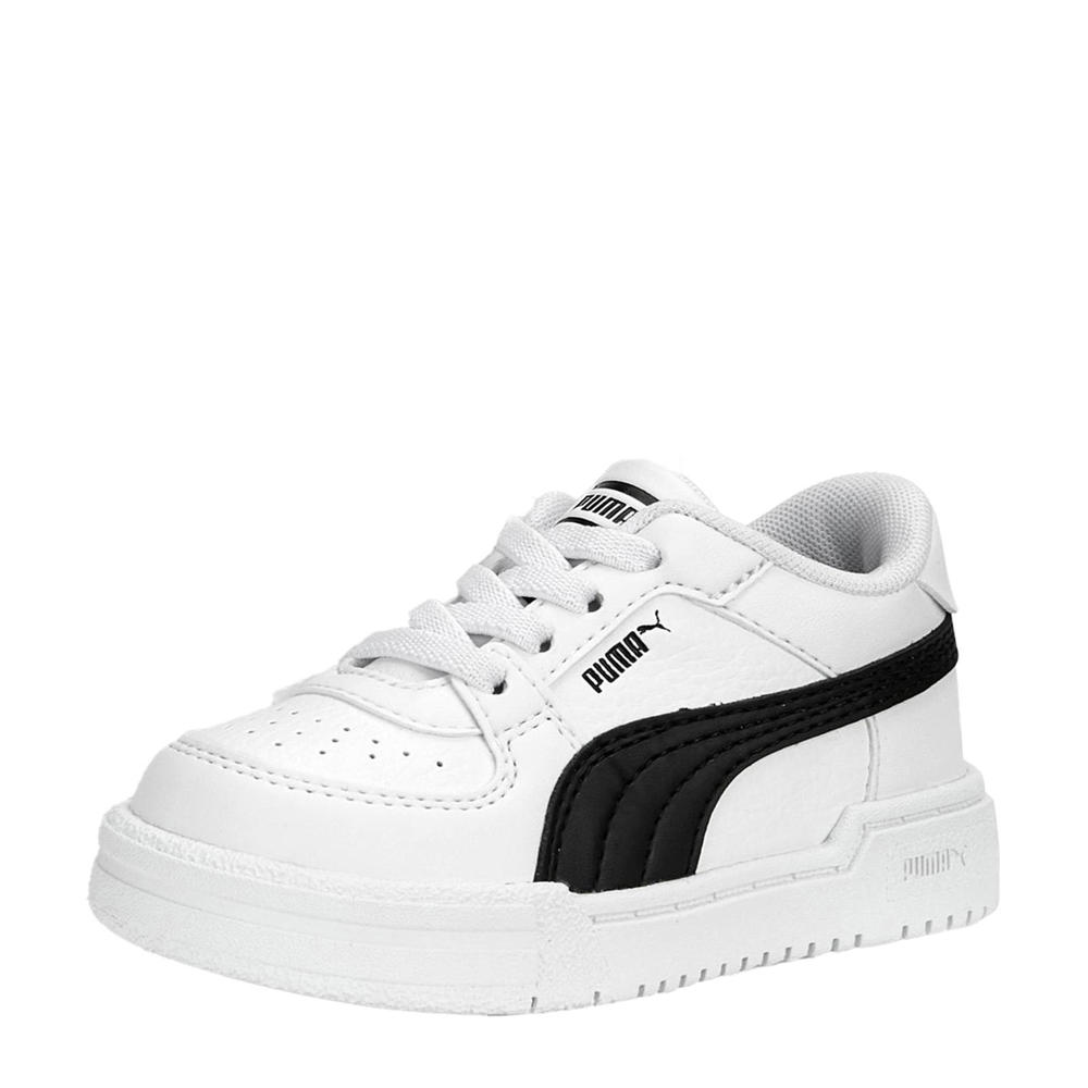 Wit en zwarte jongens en meisjes Puma California Pro sneakers van imitatieleer/voering: mesh/voetbed: eva met elastische veters en effen