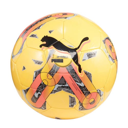 Puma voetbal Orbita 6 MS roze/oranje/geel/zwart maat 5