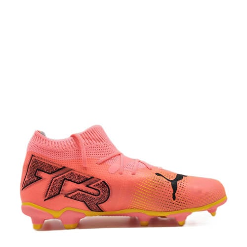 Puma Future 7 Match FG/AG Jr. voetbalschoenen roze/zwart/oranje Jongens/Meisjes Imitatieleer