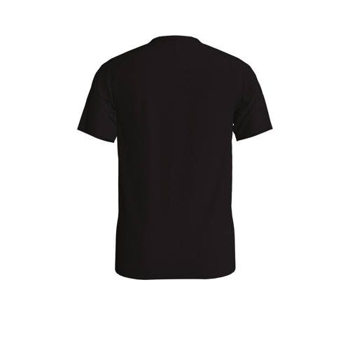 Puma T-shirt Evostripe zwart Jongens Meisjes Polyester Ronde hals Effen 128