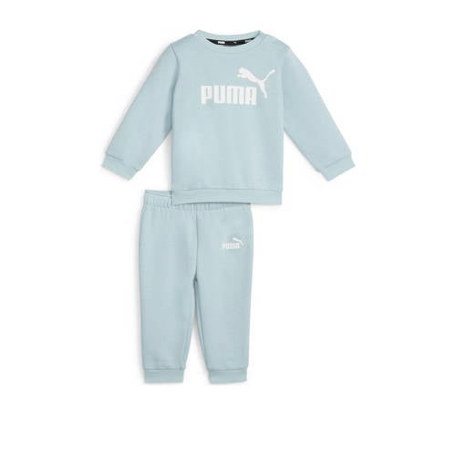 Puma joggingpak lichtblauw Meisjes Katoen Ronde hals Logo