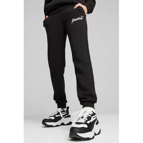 Puma joggingbroek ESS+ zwart Jongens Meisjes Katoen Effen 152