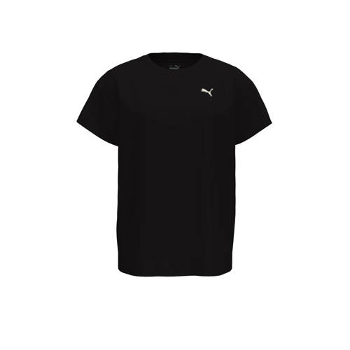 Puma T-shirts Animal Remix zwart Jongens Meisjes Polyester Ronde hals Logo 128