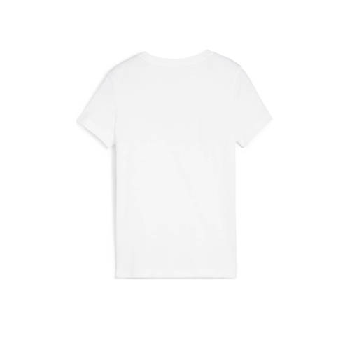Puma T-shirt wit Jongens Meisjes Katoen Ronde hals Printopdruk 128