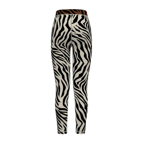 Puma 7 8 legging zwart wit bruin Broek Meisjes Polyester Zebraprint 128