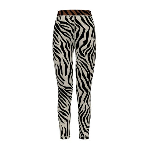 Puma 7/8 legging zwart/wit/bruin Broek Meisjes Polyester Zebraprint