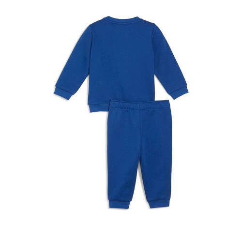 Puma joggingpak kobaltblauw Meisjes Katoen Ronde hals Logo 62