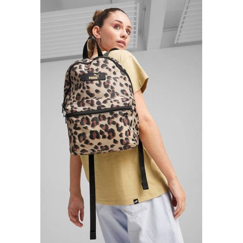 Puma rugzak ecru camel zwart Bruin Dames Polyester Dierenprint