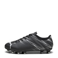 thumbnail: Zwart en witte jongens en meisjes Puma ATTACANTO FG AG Jr FG AG Junior voetbalschoenen van imitatieleer met veters