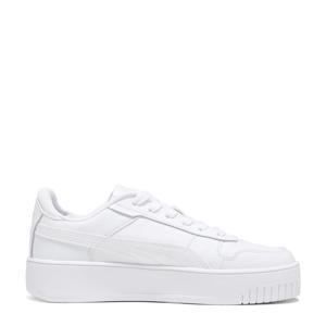Carina Street leren sneakers wit/goud