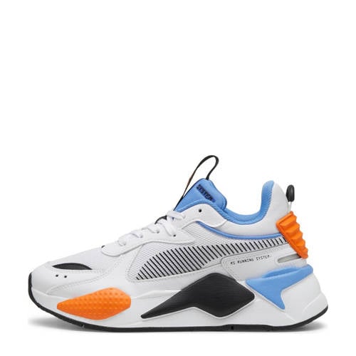 Puma RS-X sneakers wit/blauw/oranje Jongens/Meisjes Mesh