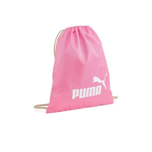 Puma sporttas Phase Small roze/wit Logo | Sporttas van Puma