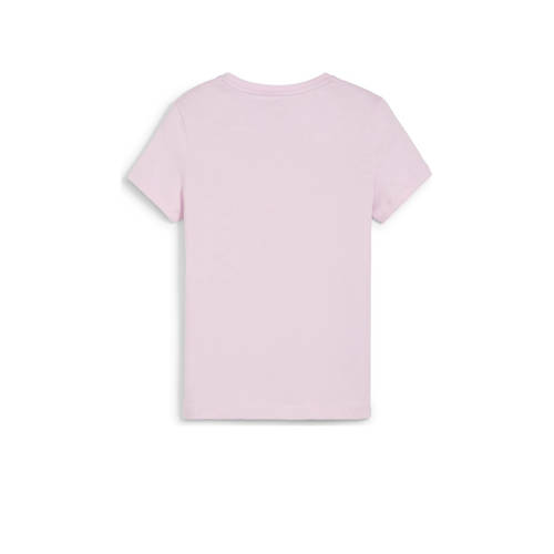 Puma T-shirt lila Paars Meisjes Katoen Ronde hals Logo 110