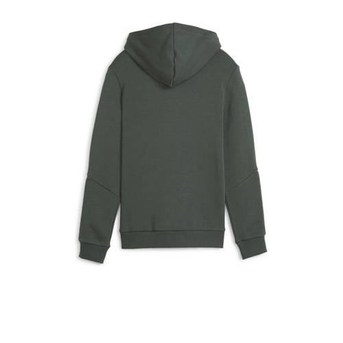 Puma hoodie grijsgroen Trui Jongens Katoen Capuchon Logo 128