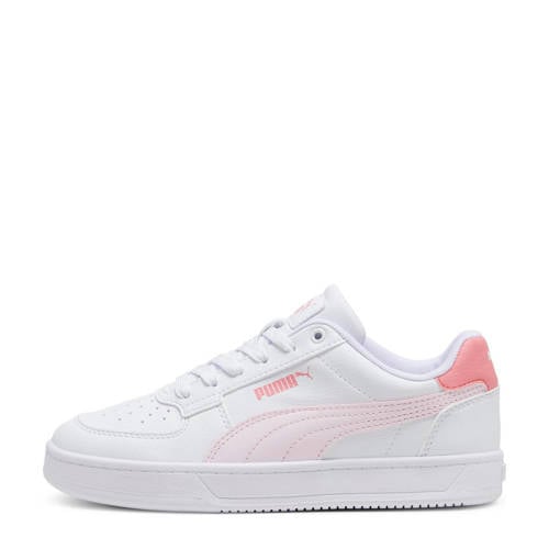 Puma Caven 2.0 sneakers wit/roze/koraalrood Jongens/Meisjes Imitatieleer