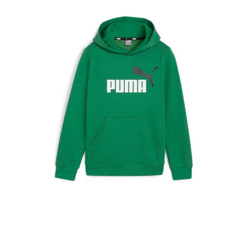 Puma hoodie groen Sweater Jongens Katoen Capuchon Logo