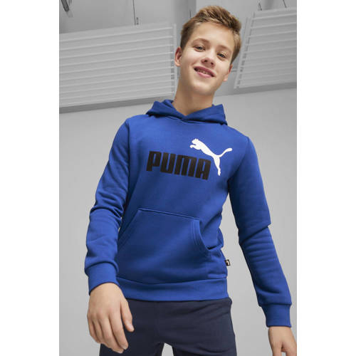 Puma hoodie blauw Sweater Jongens Katoen Capuchon Logo 140