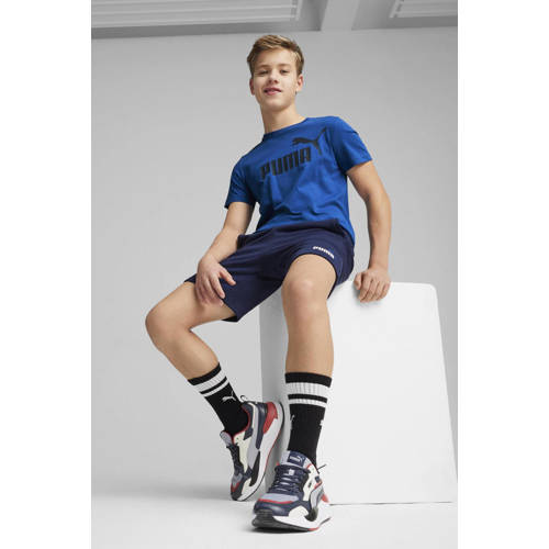 Puma sweatshort donkerblauw Korte broek Jongens Meisjes Katoen Logo 110