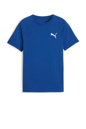 T-shirt Evostripe kobaltblauw