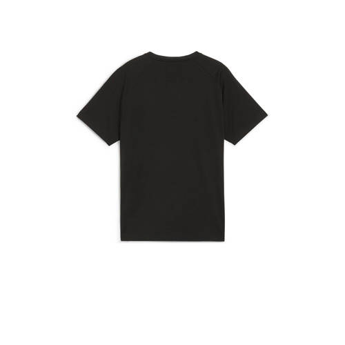 Puma voetbalshirt zwart wit Sport t-shirt Polyester Ronde hals 128