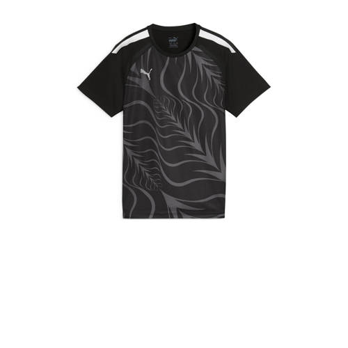 Puma voetbalshirt zwart/wit Sport t-shirt Jongens/Meisjes Polyester Ronde hals