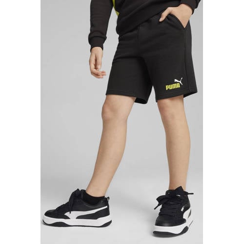 Puma sweatshort zwart Korte broek Jongens Meisjes Katoen Logo 110