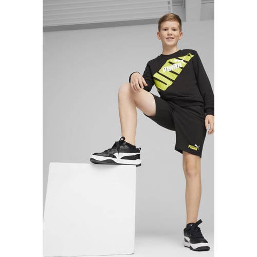 Puma sweatshort zwart Korte broek Jongens Meisjes Katoen Logo 110