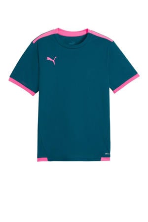 junior voetbalshirt petrol/roze
