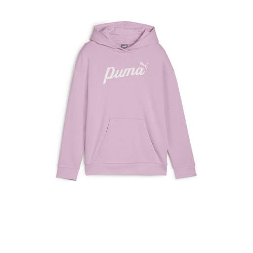 Puma hoodie lila Trui Paars Jongens Katoen Capuchon Printopdruk