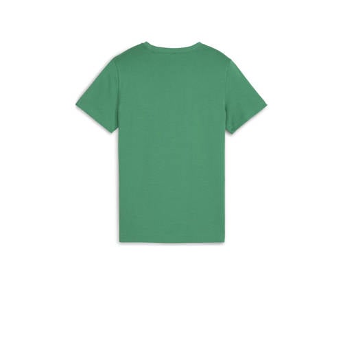 Puma T-shirt groen Katoen Ronde hals Logo 140