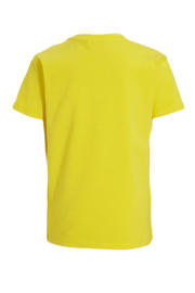 thumbnail: anytime T-shirt met tekstopdruk geel