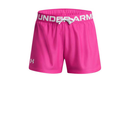 Under Armour sportshort roze Sportbroek Jongens/Meisjes Polyester Logo