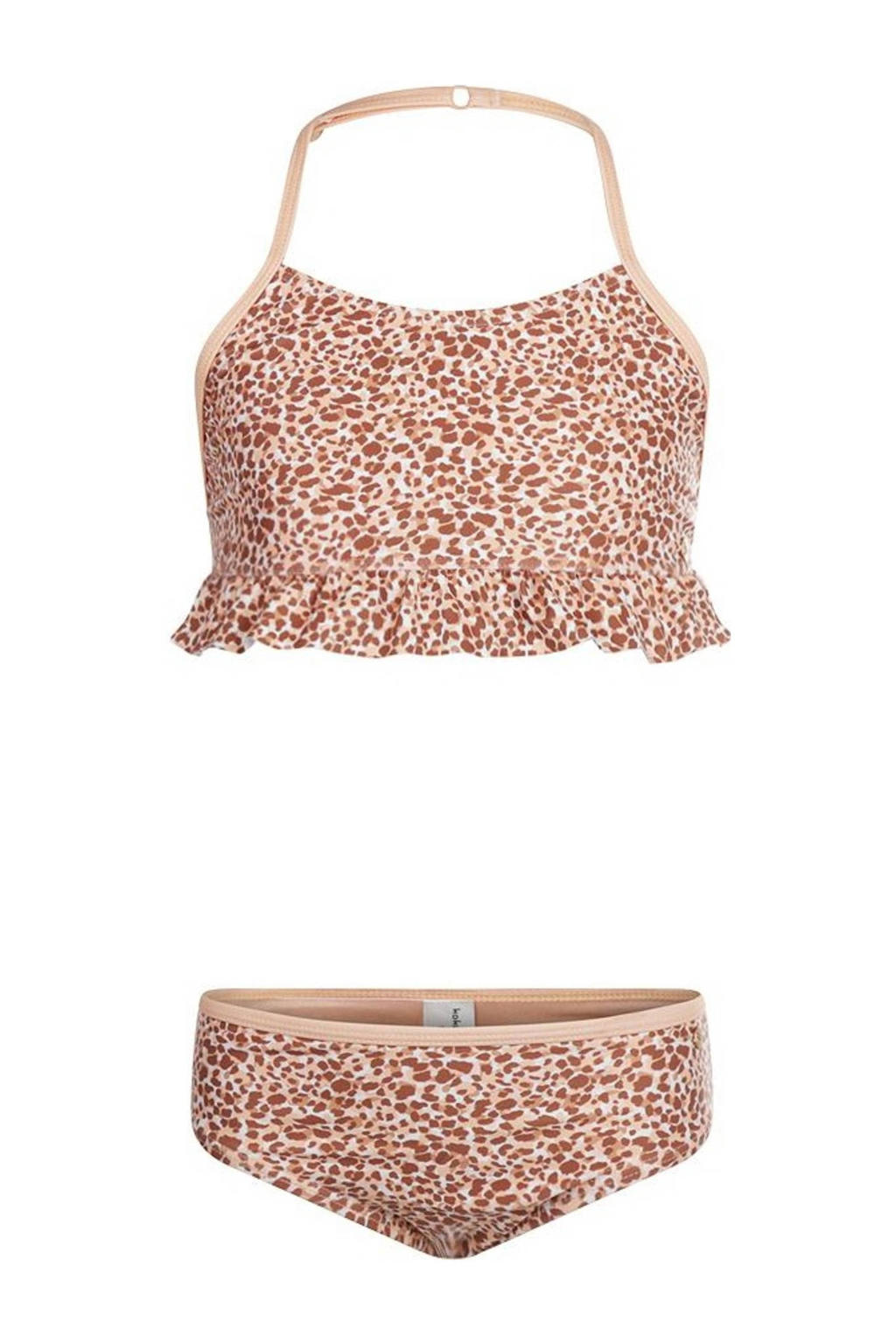 Koko Noko halter bikini met ruches oudroze/roze