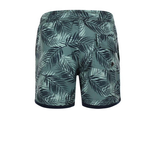 Koko Noko zwemshort donkergroen Jongens Polyester All over print 134 140