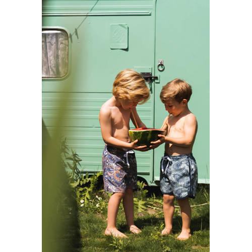 Koko Noko zwemshort donkergroen Jongens Polyester All over print 98 104