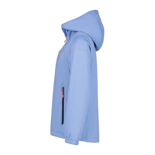 icepeak softshell jack Kleve lichtblauw Outdoor jas Meisjes Polyester Capuchon 152