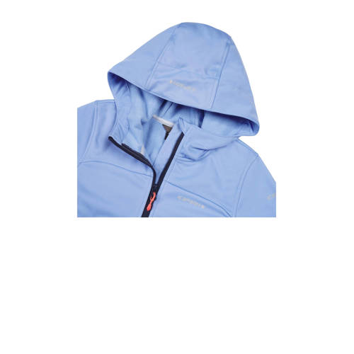 icepeak softshell jack Kleve lichtblauw Outdoor jas Meisjes Polyester Capuchon 152