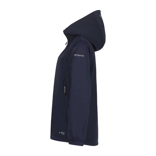 icepeak softshell jack Kline donkerblauw Outdoor jas Jongens Polyester Capuchon 140