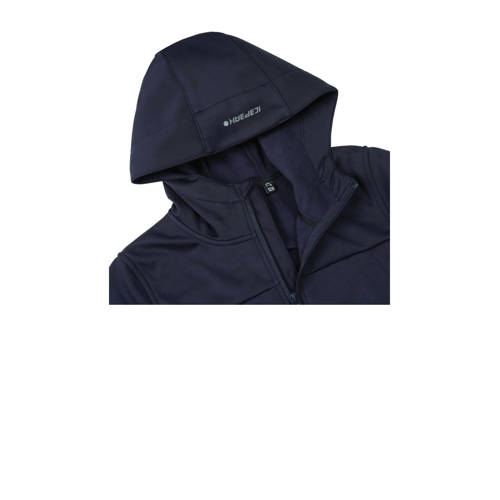 icepeak softshell jack Kline donkerblauw Outdoor jas Jongens Polyester Capuchon 140