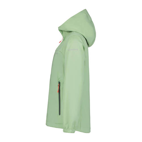 icepeak softshell jack Kleve lichtgroen Outdoor jas Jongens Meisjes Polyester Capuchon 116